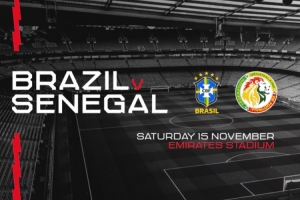 官方：巴西vs塞內(nèi)加爾友誼賽將于11月15日在酋長(zhǎng)球場(chǎng)舉行
