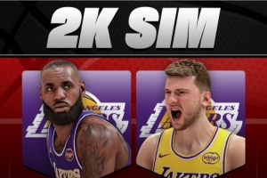 2K模擬賽季數(shù)據(jù):詹姆斯場均24.7分5.9板7.9助 東契奇26.9+7.5+8.5