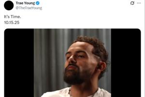 你也“決定”？特雷-楊發(fā)布神秘預(yù)告：明日8點(diǎn) 時(shí)機(jī)已到