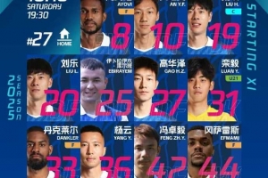 石家莊功夫VS深圳青年人首發(fā)陣容！