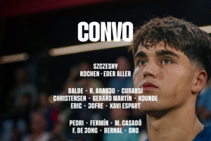 巴薩對陣赫羅納名單：亞馬爾、費爾明在列，萊萬、費蘭等多人缺席