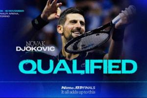 續(xù)寫(xiě)傳奇官方：38歲德約晉級(jí)年終總決賽，18次晉級(jí)追平費(fèi)德勒