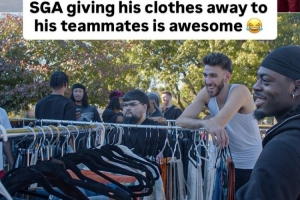 邀請(qǐng)隊(duì)友來家里撿漏！亞歷山大衣服太多 不定期在家搞清倉大甩賣