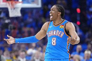 明日揭幕戰(zhàn)雷霆迎戰(zhàn)火箭 杰倫-威廉姆斯因手腕傷勢康復(fù)將缺席