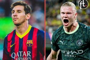 追趕傳奇哈蘭德26歲前在51場歐冠斬獲53球，僅次于59球的梅西