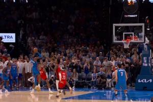 新科大滿貫MVP的能力SGA單打阿門急停中距離扳平比分拖進加時