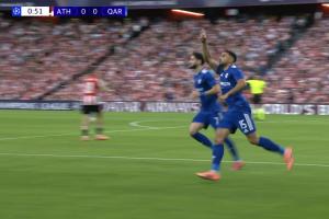 畢巴開場丟球！在3場歐戰(zhàn)第1分鐘破門，卡拉巴赫前鋒是歷史首人