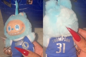 變著法子秀恩愛！克萊女友曬出穿著克萊球衣的拉布布