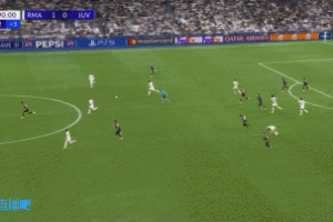 皇馬反擊4打3，巴爾韋德分球，貢薩洛-加西亞小角度射門被封堵