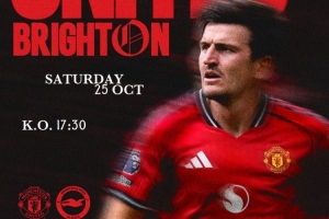 劍指三連勝！曼聯(lián)發(fā)布對陣布萊頓海報(bào)：馬奎爾單人出鏡