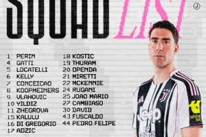 尤文意甲對拉齊奧名單：伊爾迪茲領(lǐng)銜，DV9、小孔塞桑在列