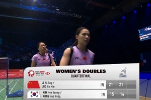 李怡婧/羅徐敏2-0擊敗韓國組合，晉級法國羽毛球公開賽女雙半決賽