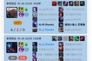 八強將迎戰(zhàn)T1！AL選手們昨日排位加練：圣槍哥4-2狼母助shanks贏下對局