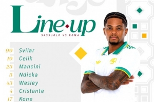 羅馬客戰(zhàn)薩索洛首發(fā)：迪巴拉領(lǐng)銜，利昂-貝利、齊米卡斯在列