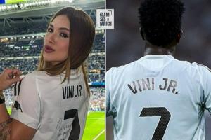 愛他就原諒他！維尼修斯劈腿風波后，女友首次現(xiàn)身馬德里為他加油