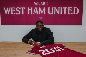 官方：西漢姆與20歲中場莫哈馬杜-坎特續(xù)約至2031年