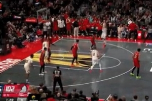 大心臟！阿隆-戈登關(guān)鍵中投命中 幫助掘金占據(jù)主動(dòng)