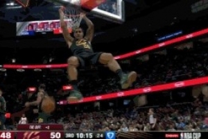 起勢(shì)了！鮑爾單斷助泰森反擊暴扣 騎士不到兩分鐘9-0反超打停猛龍