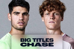 辛納與阿卡重大賽事冠軍數(shù)對比：大滿貫4-6、年終1-0、大師賽5-8