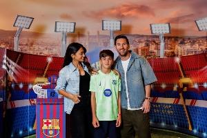 終生紅藍！梅西一家為蒂亞戈慶祝13歲生日，派對充滿巴薩元素