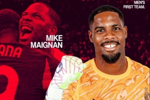 7次撲救+撲點(diǎn)，官方：邁尼昂當(dāng)選AC米蘭1-0羅馬隊(duì)內(nèi)最佳球員