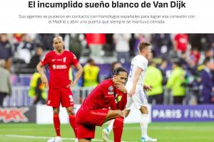 阿斯：范戴克今夏曾極力爭取轉(zhuǎn)會皇馬，但皇馬拒絕了這一選擇