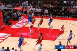 霸王硬上弓！PJ-華盛頓反擊一條龍 無視杜蘭特防守單手怒扣