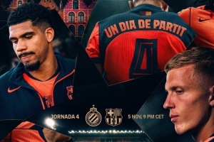 巴薩發(fā)布歐冠賽前海報：萊萬、奧爾莫、阿勞霍出鏡