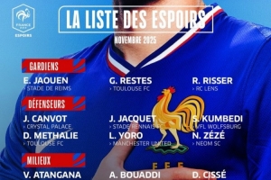 法國U21名單：約羅、特爾、馬尤盧、烏戈丘庫、奧多貝爾入選