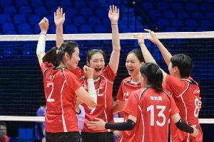 全運會：河南女排3-1云南女排，朱婷45扣23中2攔1發(fā)砍下26分