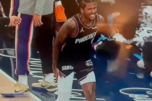 傷得不輕??！杰倫·格林痛得齜牙咧嘴 右腿根本不敢受力