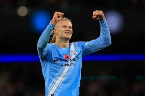 哈蘭德英超107場(chǎng)打進(jìn)98球，若今晚對(duì)陣?yán)锲蛛p響將打破希勒紀(jì)錄