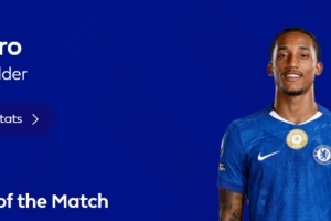 1進(jìn)球+2關(guān)鍵傳球，英超官方：若昂-佩德羅當(dāng)選切爾西3-0狼隊(duì)最佳