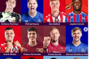希勒評本輪英超最佳陣：加納喬領(lǐng)銜，多庫、扎卡、大馬丁在列