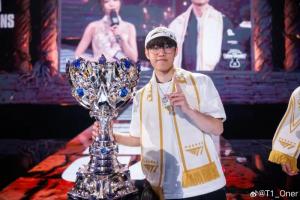 這回真是史一野了！Oner選手更新社媒：第三冠
