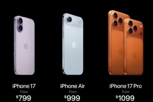 iPhone17系列中國市場50天銷量突破900萬 達iPhone16銷量150%以上