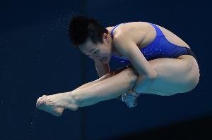 全運會跳水女子3米跳板預(yù)賽：陳藝文排名第一 斷層領(lǐng)先晉級半決賽