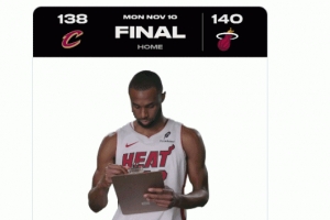 空接絕殺！熱火曬維金斯純真笑容：今晚大師力作 由嘴哥傾情呈現(xiàn)