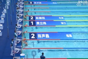 全運(yùn)會(huì)男子800米自由泳預(yù)賽：費(fèi)立緯、張展碩前二晉級(jí)