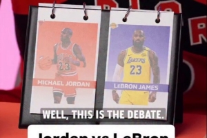 猛龍球員挑選GOAT：5人選擇喬丹 5人選擇詹姆斯 1人選擇科比