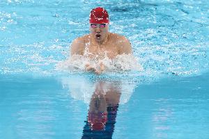 全運(yùn)會男子200米蛙泳半決賽成績：上海隊覃海洋以2:10.80排名第一