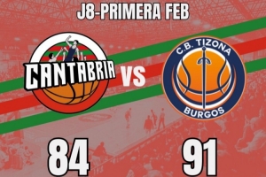 西乙第8輪Cantabria84比91失利 余嘉豪21分鐘2投0中0分3板2帽4誤