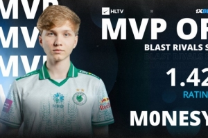 悲情MVP！Falcons狙擊手m0NESY成為本次BLAST Rivals的賽事MVP