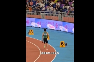 全運(yùn)會4x100米混合接力項目決賽重賽，江蘇隊仍位列第五位