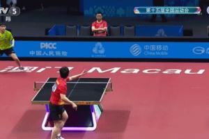 焦灼起來(lái)了！林詩(shī)棟第二局11-8，1-1扳平樊振東