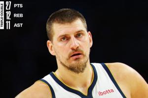 掘金官方兩次搞錯(cuò)！NBA官方修正約基奇數(shù)據(jù)：27分12板11助！