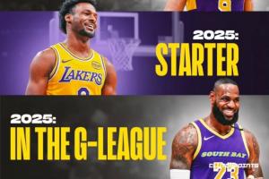 角色互換！24年老詹首發(fā)布朗尼G聯(lián)盟 今天布朗尼首發(fā)老詹在G聯(lián)盟