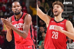 9勝3負(fù)！美媒：杜蘭特+申京合砍65分 火箭看起來(lái)很恐怖