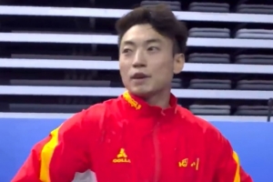 全運會體操男子雙杠決賽，鄒敬園金牌、張博恒銀牌