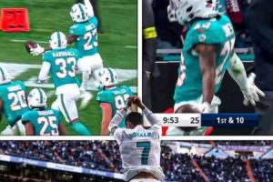 伯納烏再現(xiàn)C羅Siu慶祝！NFL西班牙賽，球員與伯納烏球迷激情同Siu